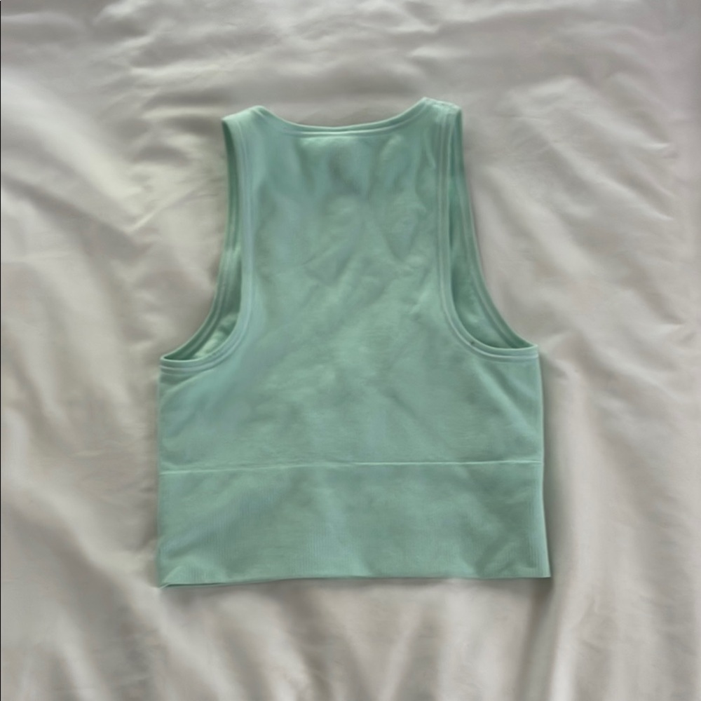 Athleta cropped ribbed tank in mint size XXS - Picture 3 of 3